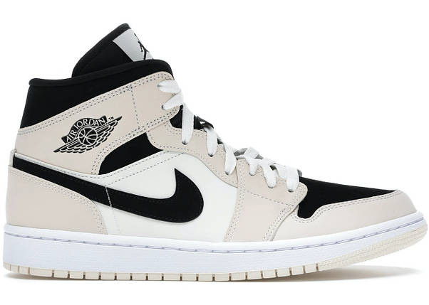 Кросівки Nike Air Jordan 1 Mid Barely Orange Beige Black, фото 1