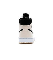 Кросівки Nike Air Jordan 1 Mid Barely Orange Beige Black, фото 6