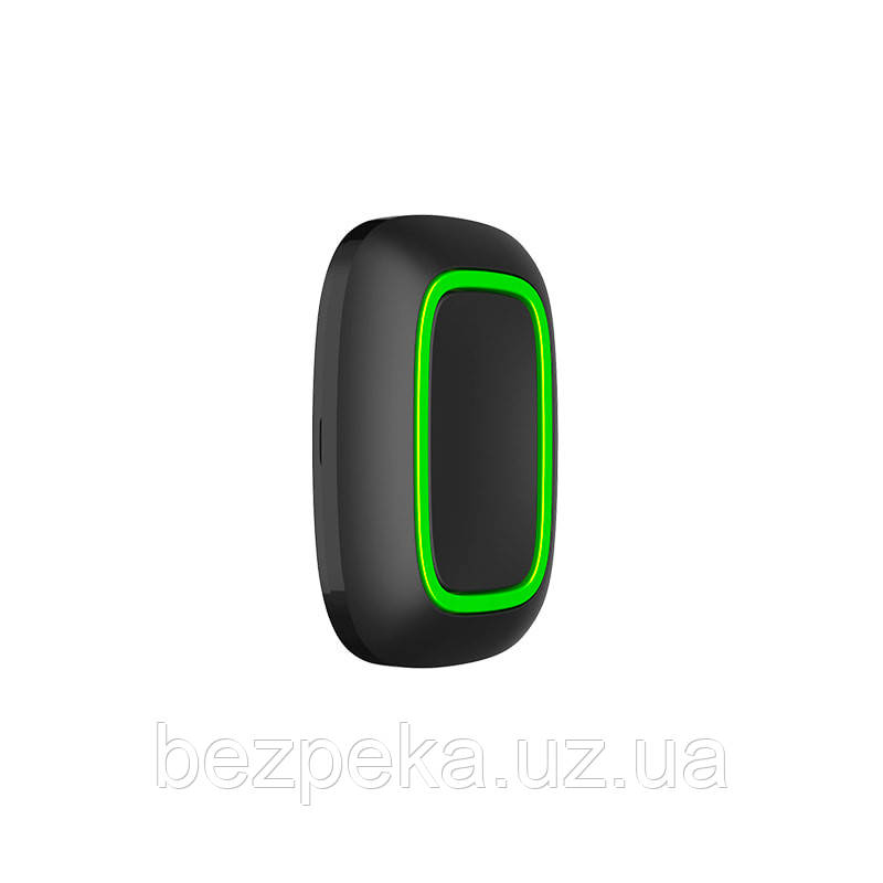 AJAX Button чорна (Black) Бездротова тривожна кнопка