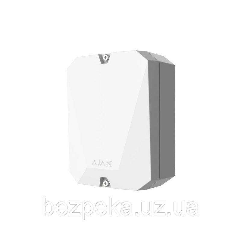 AJAX MultiTransmitter білий (White) Модуль інтеграції сторонніх дротових пристроїв