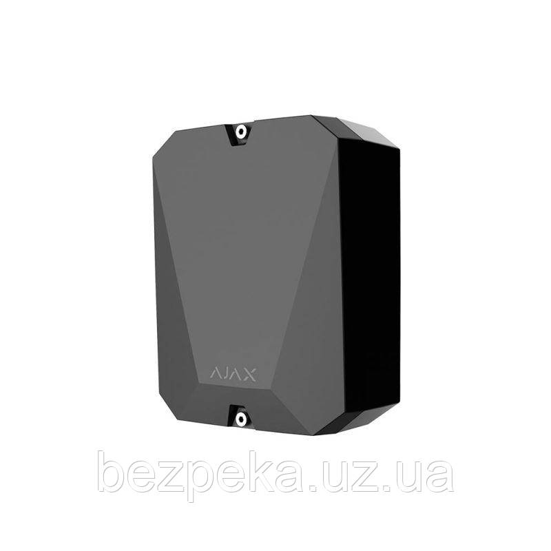 AJAX MultiTransmitter чорний (Black) Модуль інтеграції сторонніх дротових пристроїв