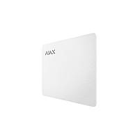 AJAX Pass White біла 1 шт (White) Захищена безконтактна картка для клавіатури, фото 3