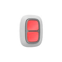 AJAX DoubleButton біла (White) Екстрена кнопка з передовим захистом від випадкових натискань, фото 3