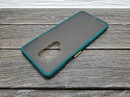 Матовий чохол для OnePlus 8 Pro 1+8 зелений протиударний бампер