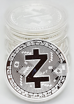 Сувенірна Монета ZCASH срібного кольору., фото 2