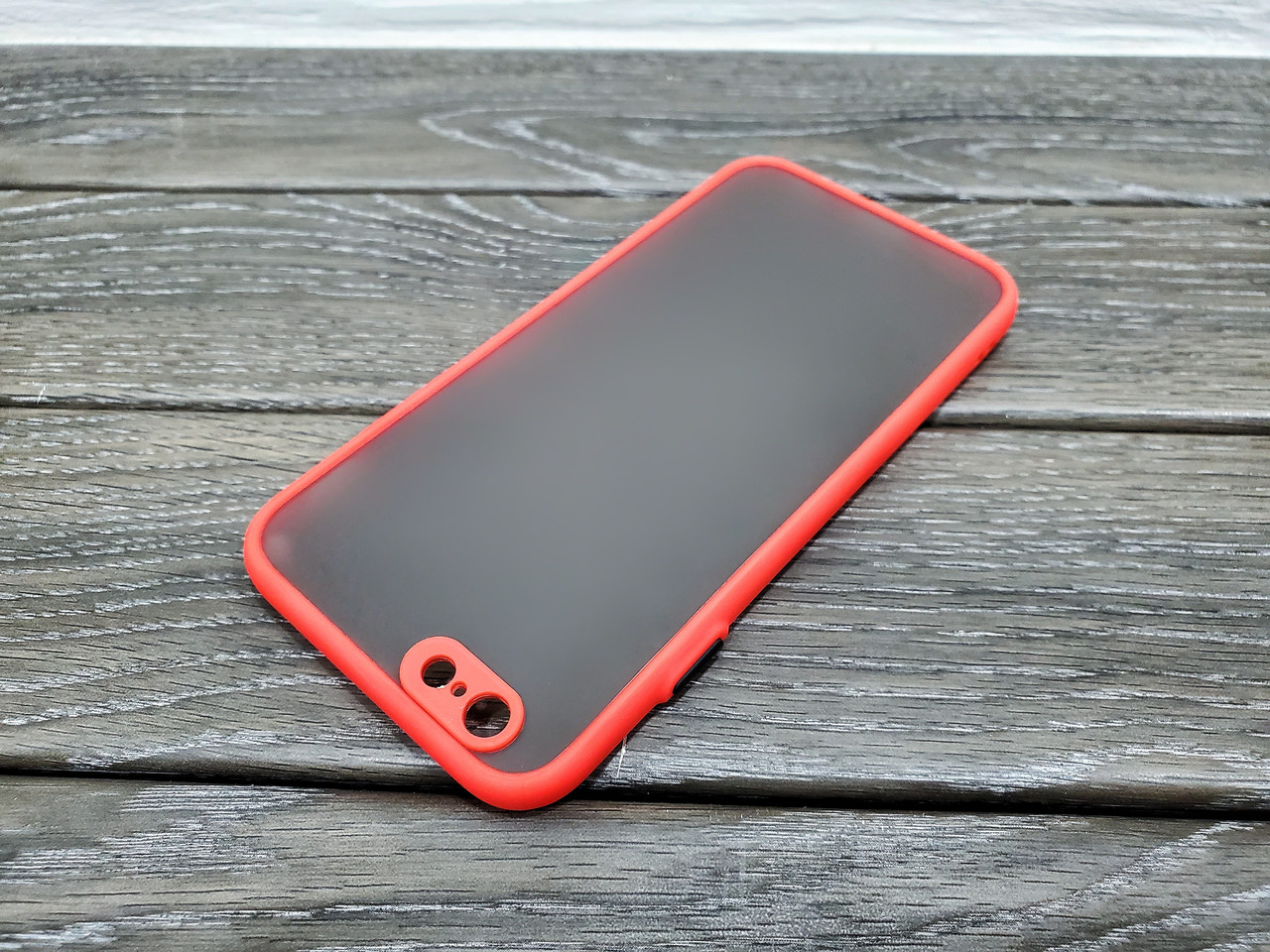 Протиударний матовий чохол для iPhone 6 6s Plus червоний бампер