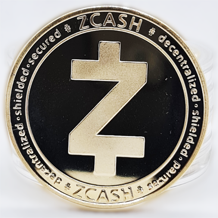 Сувенірна Монета ZCASH золотого кольору., фото 2