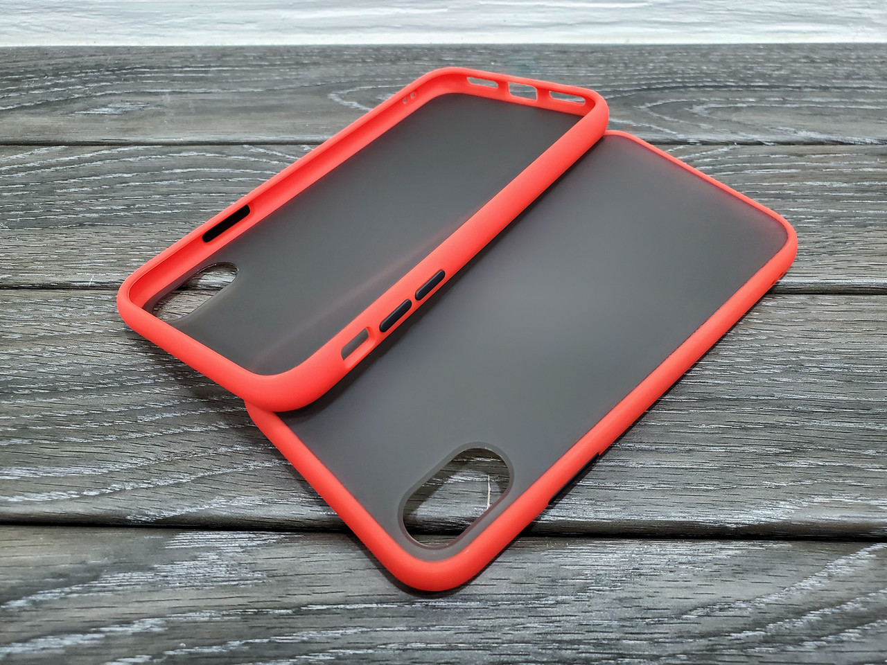 Протиударний матовий чохол для iPhone Xs чорний бампер