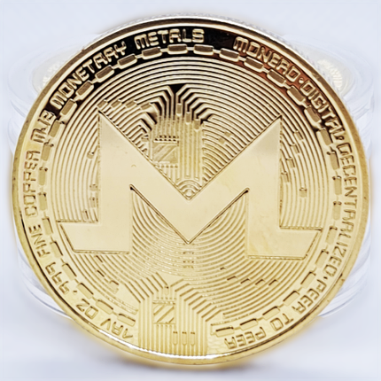 Сувенірна Монета MONERO золотого кольору., фото 2