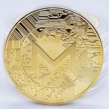 Сувенірна Монета MONERO золотого кольору., фото 3