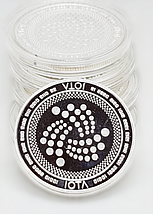 Сувенірна Монета IOTA срібного кольору., фото 3