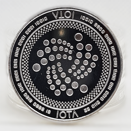 Сувенірна Монета IOTA срібного кольору., фото 2