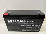 Акумулятор для дитячих електромобілів Bossman-Profi 3FM12, фото 2