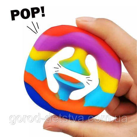 Сенсорна іграшка Simple Dimple Снапперс Snapperz pop it гумовий еспандер Присоска