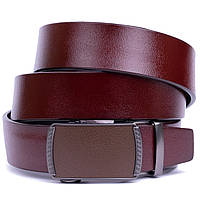 Ремінь чоловічий c пряжкою-автомат Vintage 20339 Коричневий