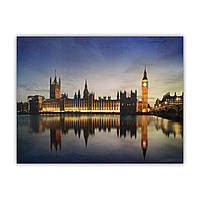 Светящаяся картина - ночной Лондон, 5 LЕD ламп, 30x40 см (940195)