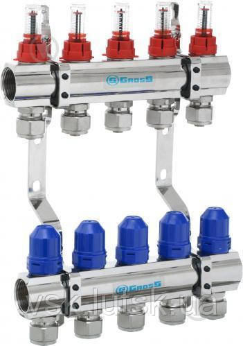 Колектор в зборі 8504 GROSS 1"-3/4"- 5 виходів