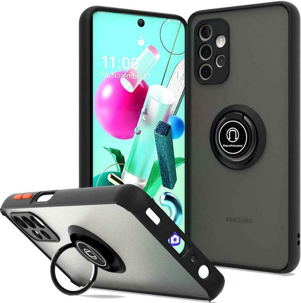 Чохол бампер GKK LikGus Magnetic Ring з підставкою для Samsung Galaxy A32 4G (2021) A325 Black with Red
