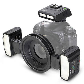 Автоматична накамерная макро-спалах Meike MK-MT24 TTL для Canon
