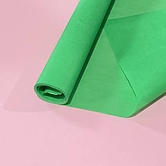Папір тиш'ю в рулоні щільний 15 метрів яскраво-зелений