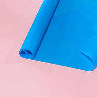 Бумага тишью в рулоне плотная 15 метров ярко голубая