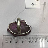 Агат 18,5 р. агатовая жеода кольцо с камнем жеода агата в серебре Индия, фото 8