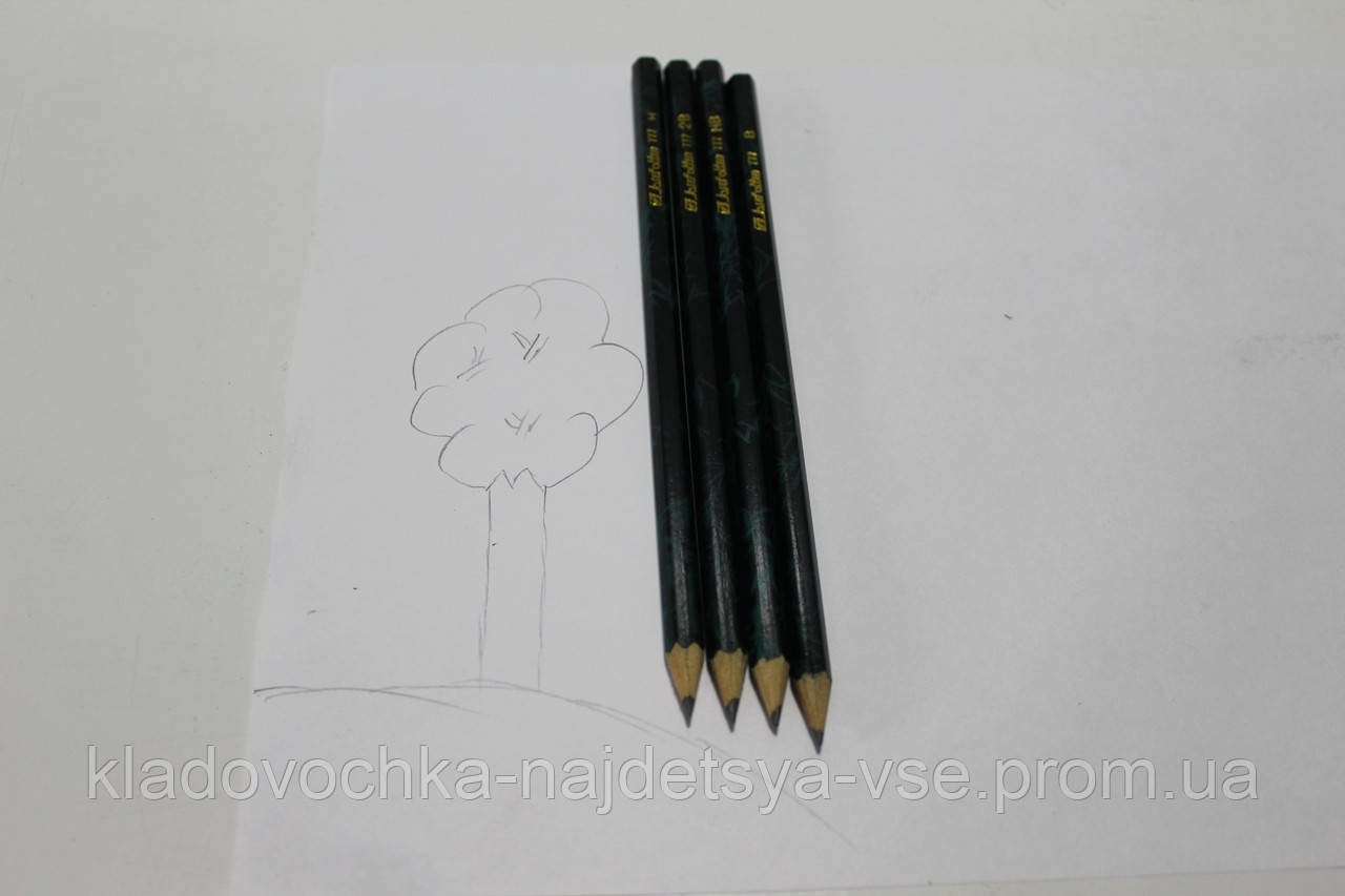 Набор простых карандашей 4 шт - фото 3 - id-p716383641