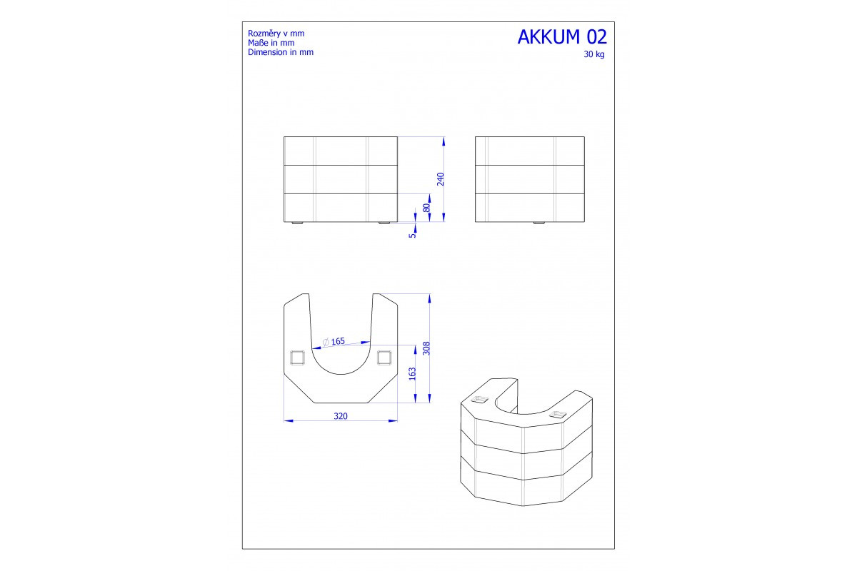 AKKUM 02 комплект акумуляції для LUANCO N A