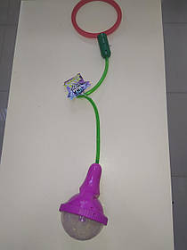 Скакалка SA1005 на одну ногу світиться для дітей Ice Hoop нейроскакалка з підсвічуванням куля з конфетті