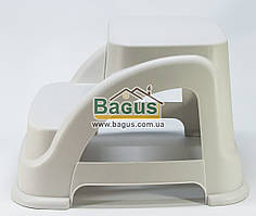 Табурет пластиковий двоступеневий 38х42х28 см білий "Merdivo" Hobby Life (Туреччина) 08-1398-2