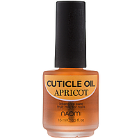 Масло для ногтей и кутикулы Naomi Cuticle Oil, 15 мл Apricot