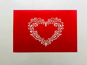 Трафарет для пряників і тортів "Сердечко"