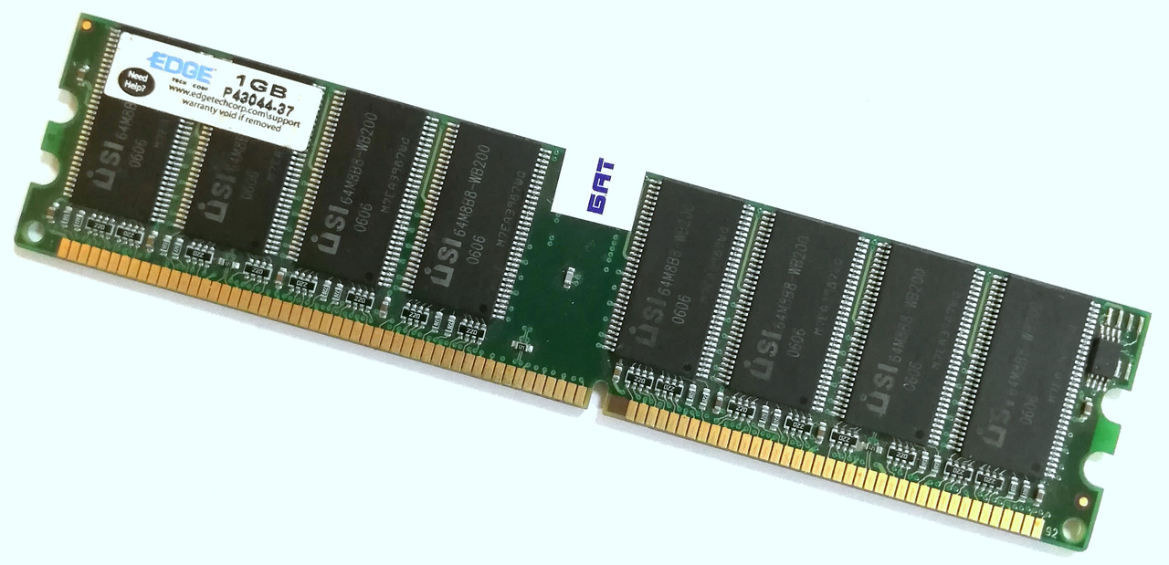 Оперативна пам'ять DDR 1Gb 400MHz 3200U CL2 Б/В MIX