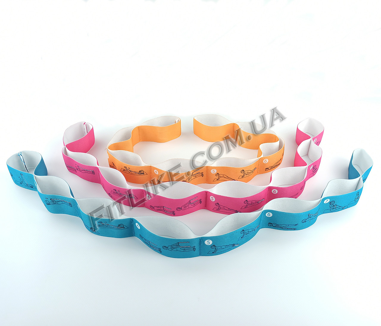 Лента, резинка, эспандер с петлями для растяжки и шпагата купить ...