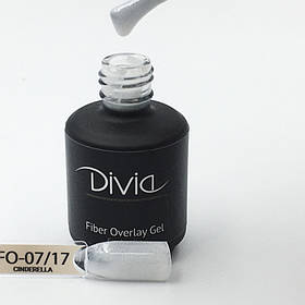 Divia - Базове покриття з волокнами Fiber Overlay Gel (FO17 - Cinderella, шимер) (15 мл)