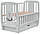Ліжко Babyroom Собачка маятник, ящик, відкидний пліч DSMYO-3 бук сірий, фото 4
