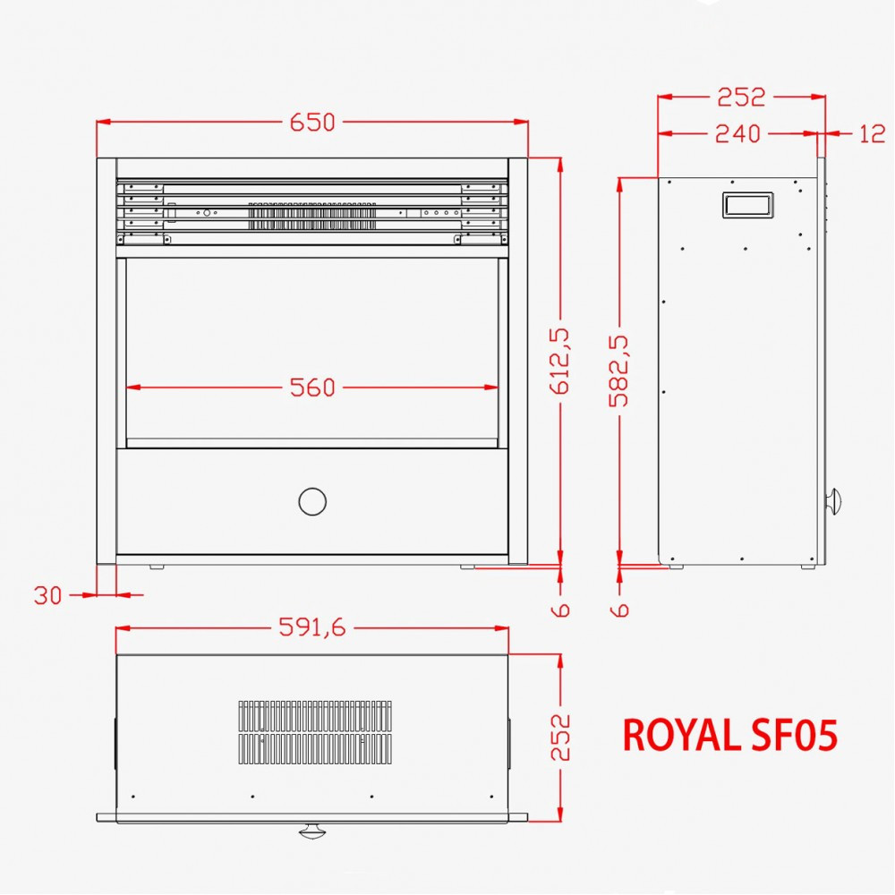 Электрокамин Royal 3D Etna SF05 (wf, увлажнение, эффект дыма и звука) - фото 2 - id-p603335879