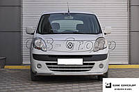 Защита переднего бампера  (одинарная нержавеющая труба - одинарный ус) Renault Kangoo  (08-13)