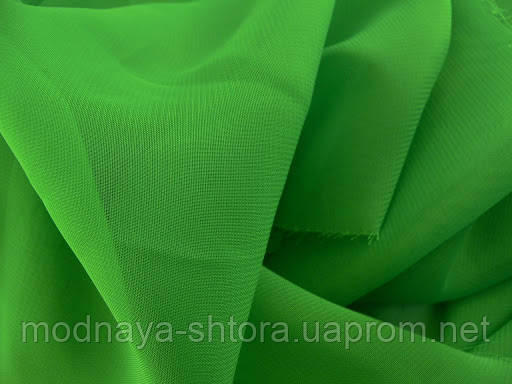 Шифон (вуаль) однотонный зеленый - фото 1 - id-p49303878
