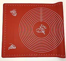 Силіконовий килимок A-Plus для розкочування і випічки 45 х 65 см Червоний (4565)