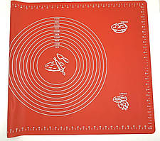 Силіконовий килимок A-Plus для розкочування і випічки 50 х 70 см Червоний (5070)
