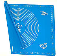 Силіконовий килимок A-Plus для розкочування і випічки 45 х 65 см Голубий (4565)