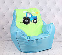 М'яке дитяче крісло з трактором, "Синій трактор", 44 см.