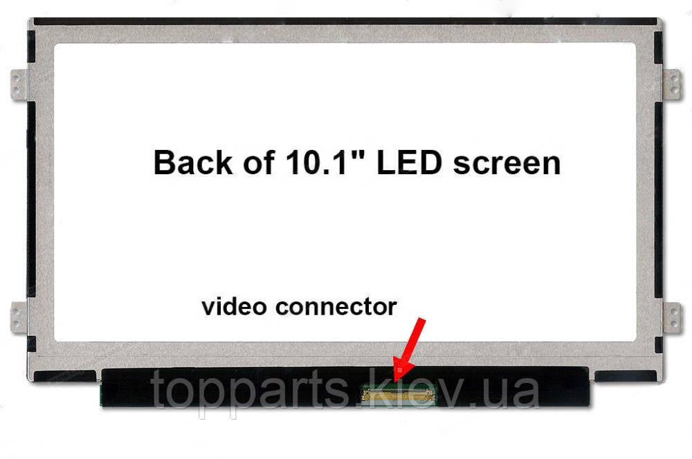 10.1" WSVGA 1024x600, AU Optronics B101AW06 V. 1, TFT, LED, 40-pin (правий роз'єм), глянсовий, slim, кріплення, фото 1