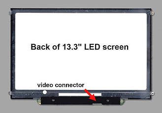 13.3" WXGA HD 1280х800, AU Optronics B133EW07 V. 1, TFT, LED, 30-pin (на дод. панелі знизу), глянсовий, slim,