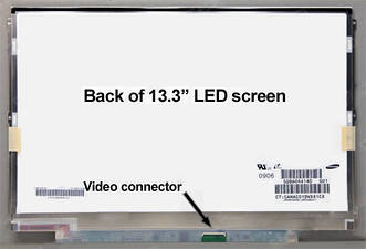 13.3" WXGA 1280х800, Samsung LTN133AT15-G01, TFT, LED, m40-pin, глянсовий, slim, кріплення - бічні планки