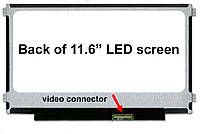 11.6" HD 1366x768, BOE NT116WHM-N10, TFT, LED, 40-pin (правый разьем), матовая, slim, крепление - боковые