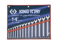 Набор ключей дюймовых 14шт. (5/16" - 1-1/4") KINGTONY 1214SR