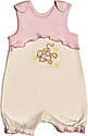 Летний костюм на девочку рост 74 6-9 мес для малышей ребёнка детей комплект детский трикотажный лето розовый, фото 3