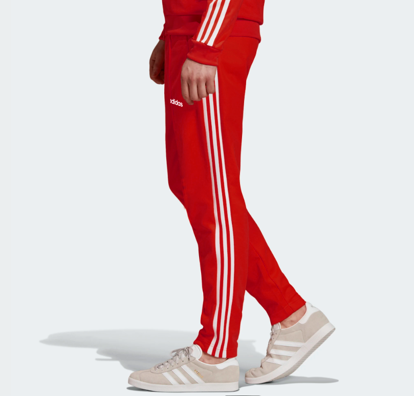Чоловічі спортивні штани Adidas (Адідас) еластик, дайвінг червоні